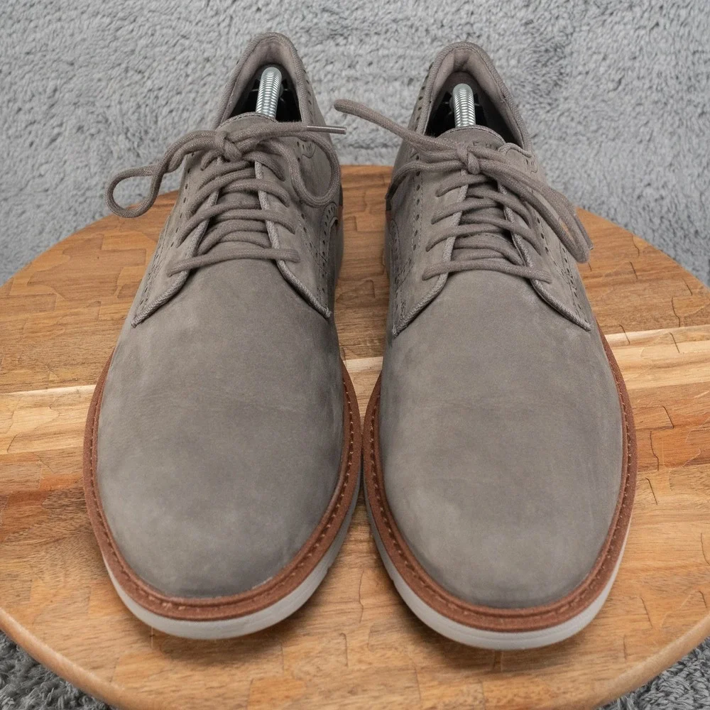 Cole Haan Go To Plain Toe Oxfords‎ Casual Shoes Men's 12 Castle Rock Nubuck